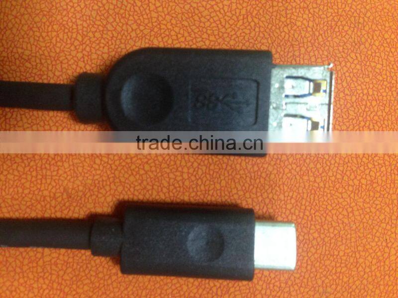 black usb 3.1 c to am cable