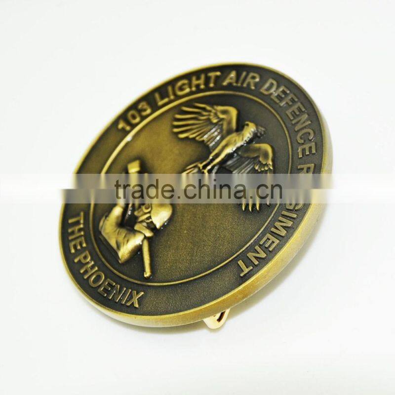 High quality custom antique brass souvenir coin