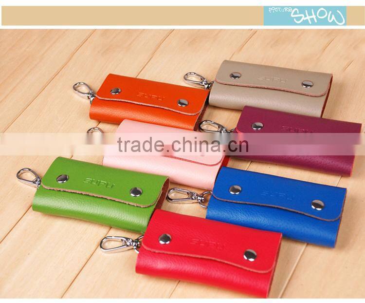 lady key pouch cow leather holder genuine leather key pouch