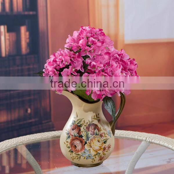 5 heads wholesale artificial hydrangea flowers for party decoration