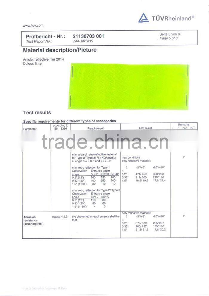 4CM Road sign reflective tape PVC & X pattern reflective strap