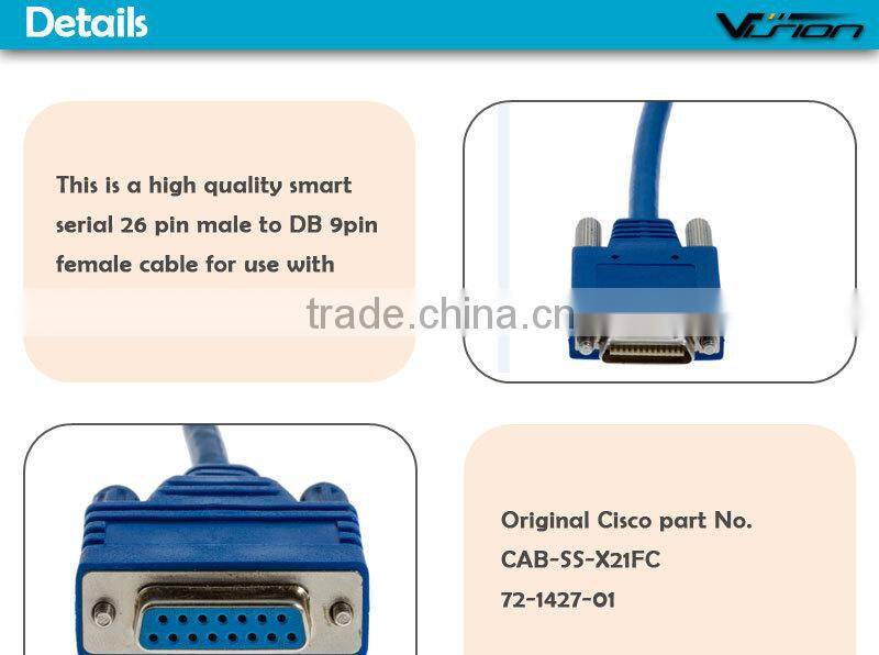 Cisco - X.21 cable ( DCE ) - 26 pin Smart Serial (M) - DB-15 (F)