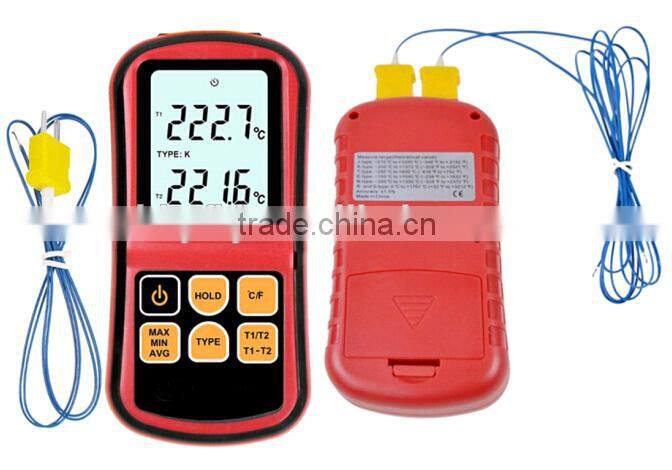 High Accuracy digital Multi-channel Thermocouple Thermometer With K J K T E N R type probes
