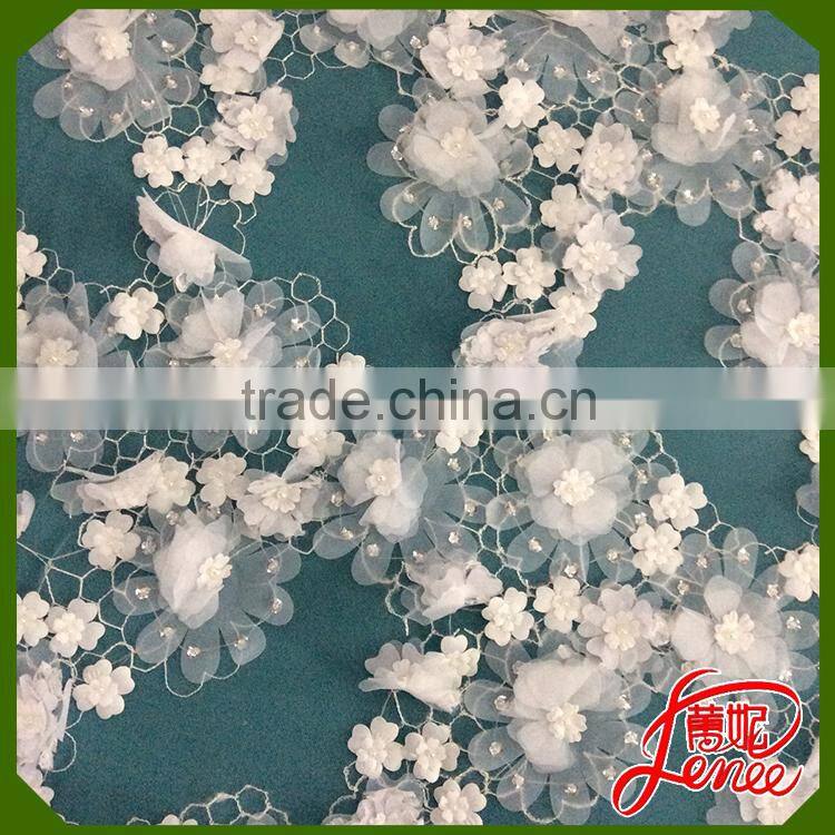Popular Design High Quality Design Applique Embroidery Fabric From Well known Supplier