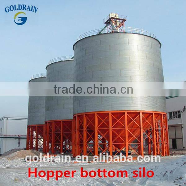 Grain hopper and flat steel plate grain silo for sale