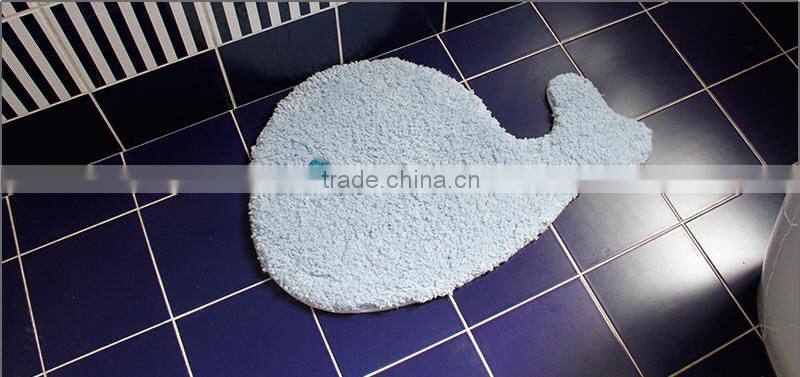 animal shape microfiber kids floor mats