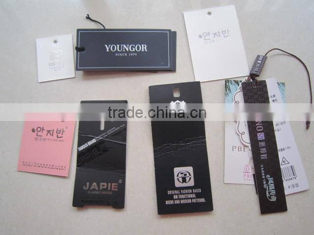 Custom clothing tags / hang tag / garment hangtag