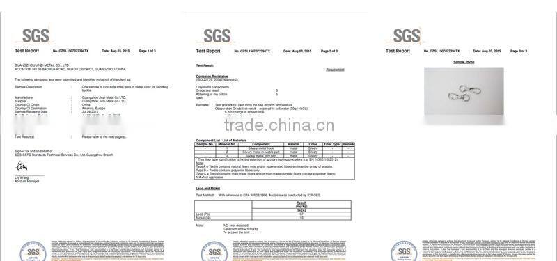 Double Loop Metal Buckle for Handbag Strap