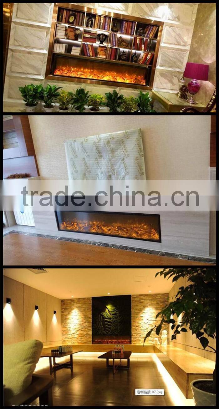 fake flame electric fireplace with led light