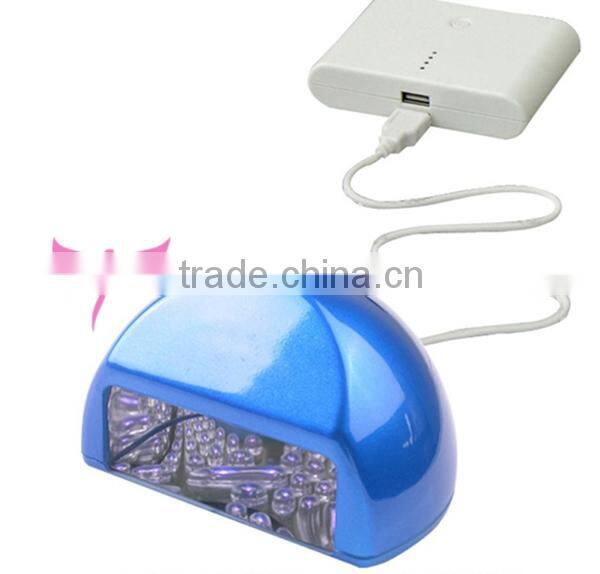 Hot pink uv led nail lamp 3W finger uv led gel lamp nail dryer