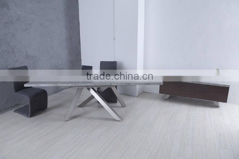 2016 Latest stainless steel dining table chairs designs