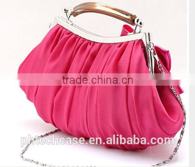 2015 New Arrival Women Soft Monogrammable Seersucker Cotton Stripe Material Seersucker Cosmtic Bag Makeup Bag S