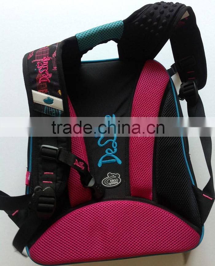 Top quality kids beautiful bird school backpack bags for girls