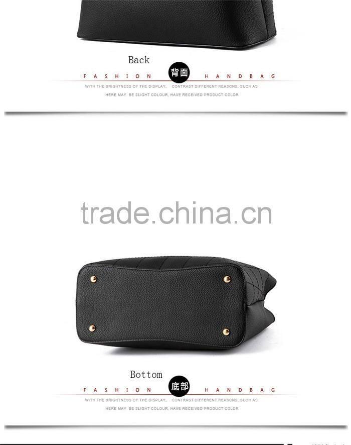 Wholesale ladies handbags female cheap PU leather tote bags for women