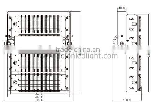 Panel led high bay light 200W IP65 wateproof 5 years warranty for sport court lighting led tennis court lighting