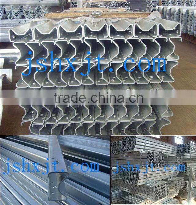 sigma post EN1317 Hot dip galvanized guardrail
