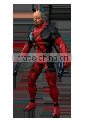 professional cartoon character adult sex cosplay costumes deadpool costume for men