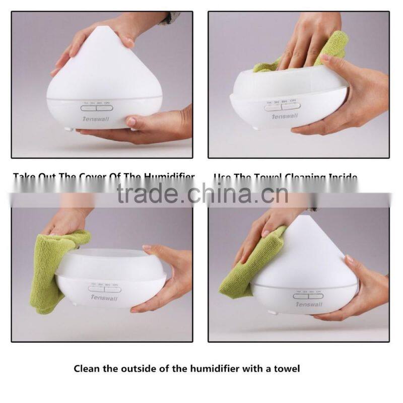 5 In 1Aromatherapy Diffuser With Multi-function Humidifier Air Purifier Ionizer And LED Color Changing Night Light