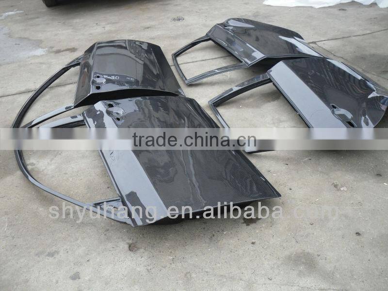 carbon fiber door before and after for GRB STI