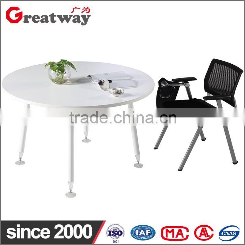 Round steel office table leg coffee table meeting table