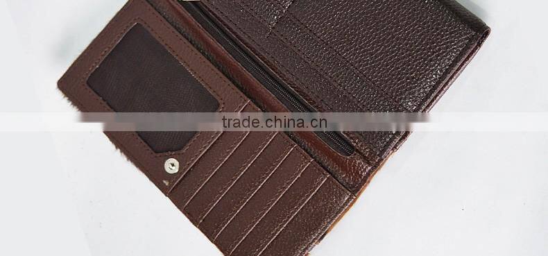 fahsion fur leather wallet in animal pattern