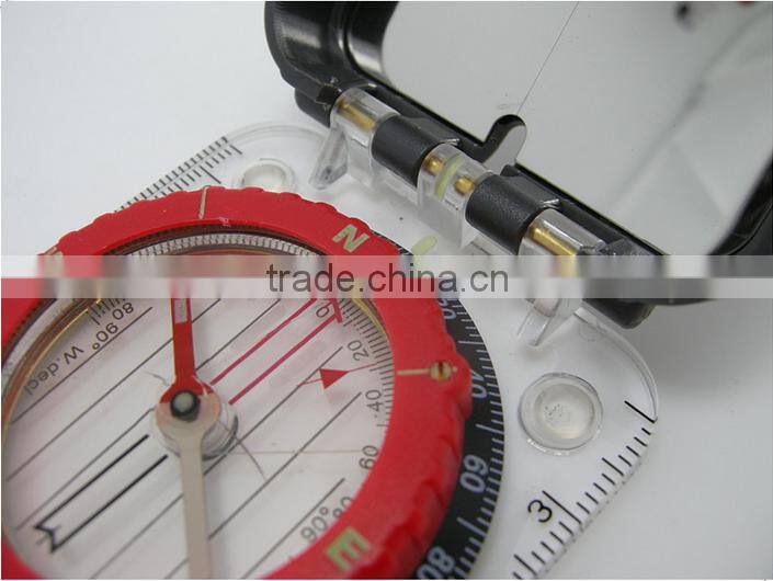 Outdoor Hiking Camping Pocket camping Map Compass with mirror