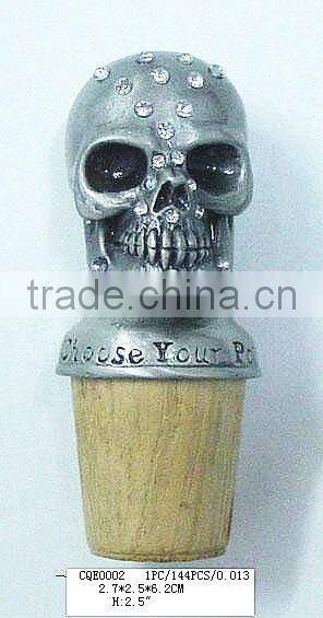 Skeleton head Wine Bottle Craft