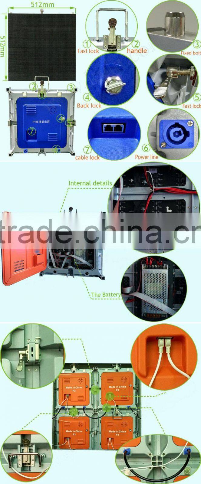 china best price indoor HD led video screen