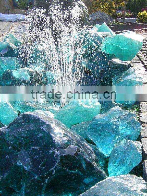 colored garden glass rocks for gabion