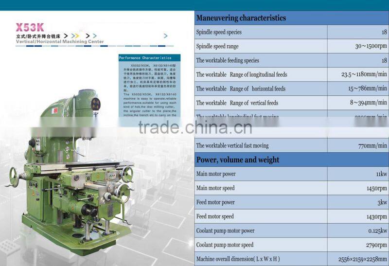 Vertical Milling Machine X53K