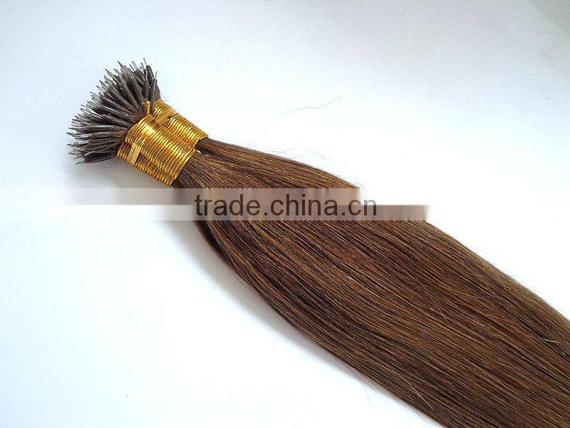 Double Drawn Nano Keratin Protein Hair Wholesale Brazilian Nano Ring Hair Extensions