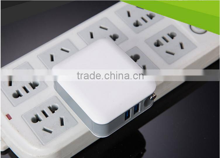 Fast Charging 2 In 1 Wall Charger Dual Car Charger With Retail Packaging