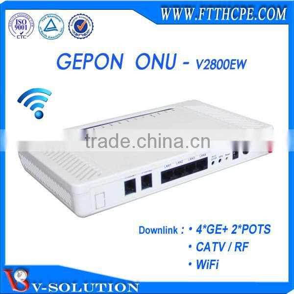 2LAN+1Voice+WiFi GEPON ONU WiFi Router 300Mbps Wireless Router Home Gateway