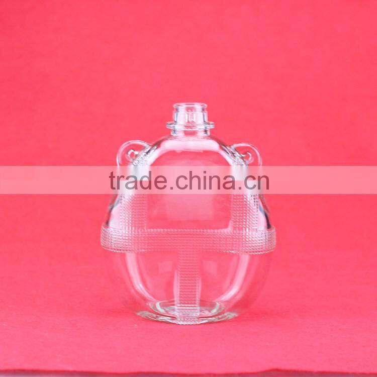Various capacities 500ml helerogenic bottle spirited bottles the wood shape bottles