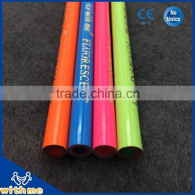 Fluorescent colour pencil neon color pencil