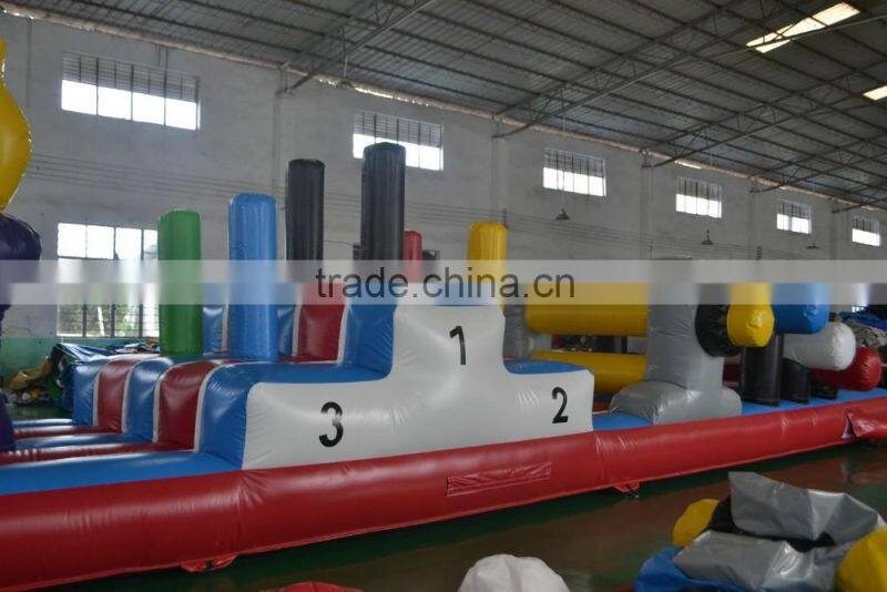 2016 Hot selling Olympics water obstacle inflatable obstacle course for adult and kids