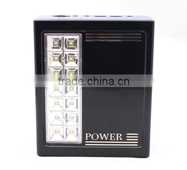 Solar powered backup for home lighting solar panel kit