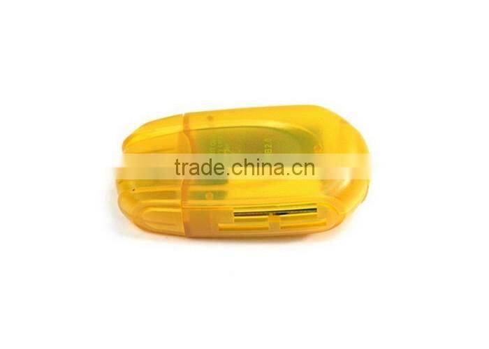 High Speed Transparent car shape card reader support tf sd memory card