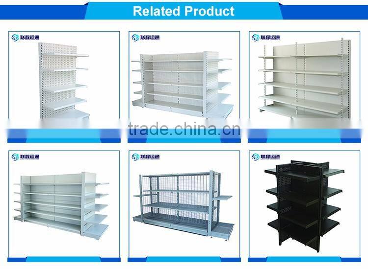 Popular metal chrome plating supermarket merchandise shelving systems
