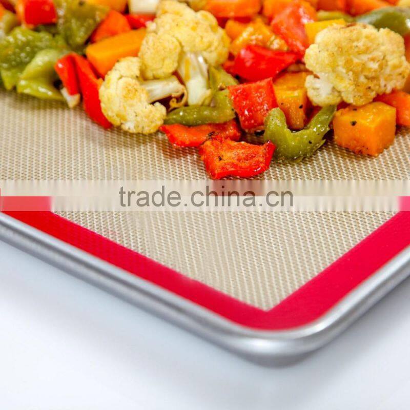 FDA Tableware Mats & Pads Silicone Nonstick Fiberglass Silicone Baking Mat Set