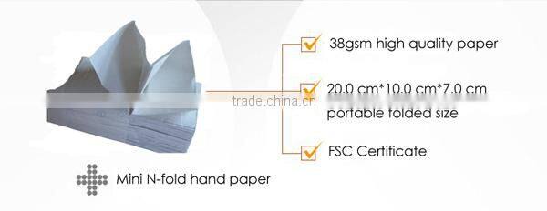 Mini N fold hand paper towel for dispenser