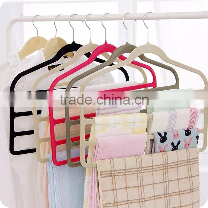 4-Bars Flocked Pants Hanger