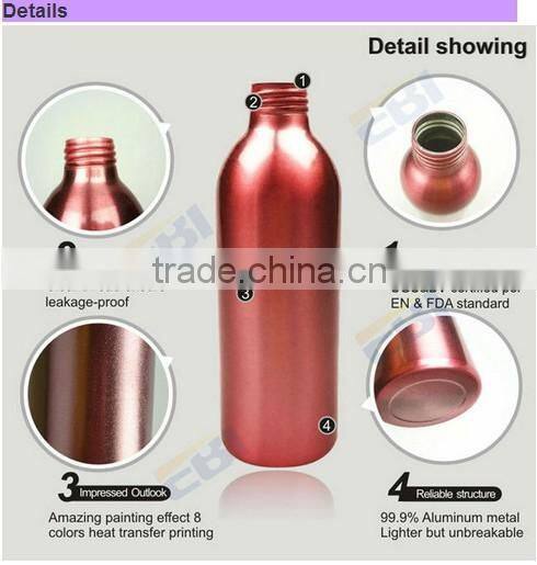 Recycled Empty aluminum powder bottle with oxidic sifter closure