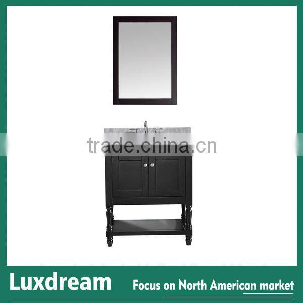 pure white bathroom cabinet with phoenix stone countertop