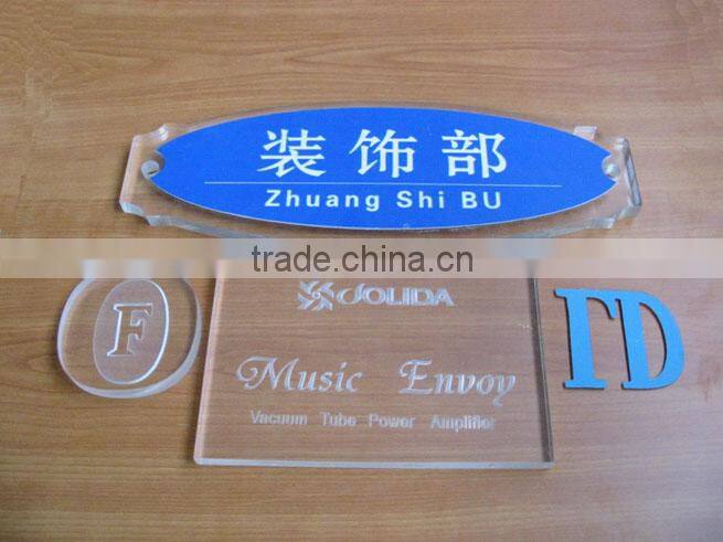 silk screen printed acrylic signboard for office