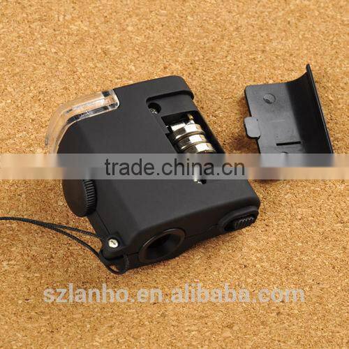 TH-7004 55X Mini Microscope Pocket Glasses Lenses LED Magnifier