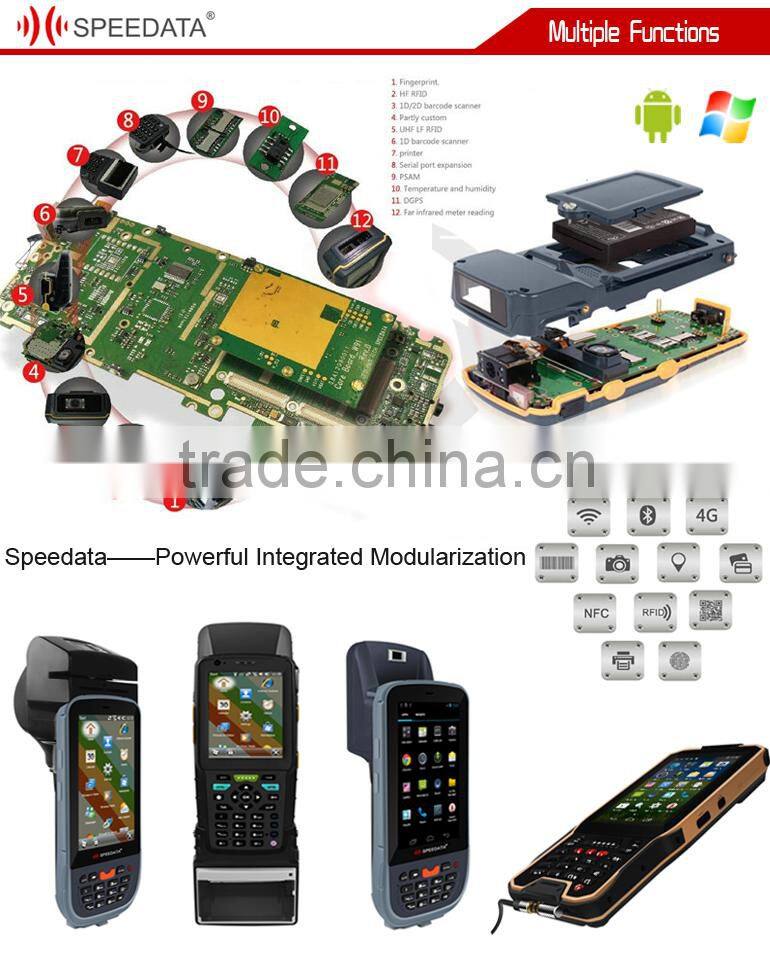 Free SDK Handheld Terminal industrial android uhf rfid reader with gps