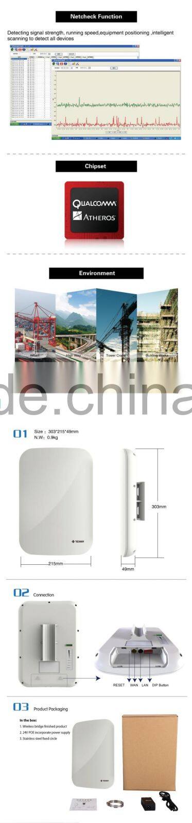 2016 new high power 5.8Ghz wireless access point AP 192.168.1.1 wireless router