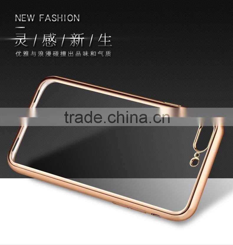 Hot sale for iPhone 7 plus electroplating tpu phone case mobile phone cover case