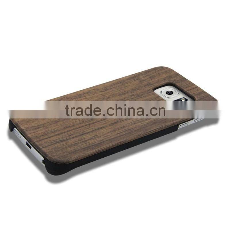 Wholesale Product! Case For Samsung Galaxy S6 PC+ Walnut Wood Cover for Samsung Galaxy S6 Edge Case for Ssamsung S6